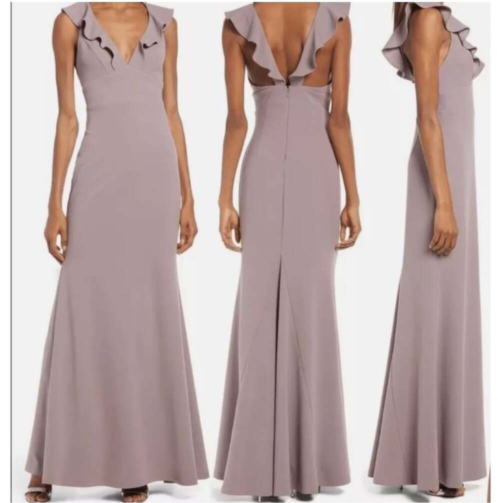 Lulus Perfect Opportunity Lavender/Grey Maxi Dress Size S Mermaid Gown
